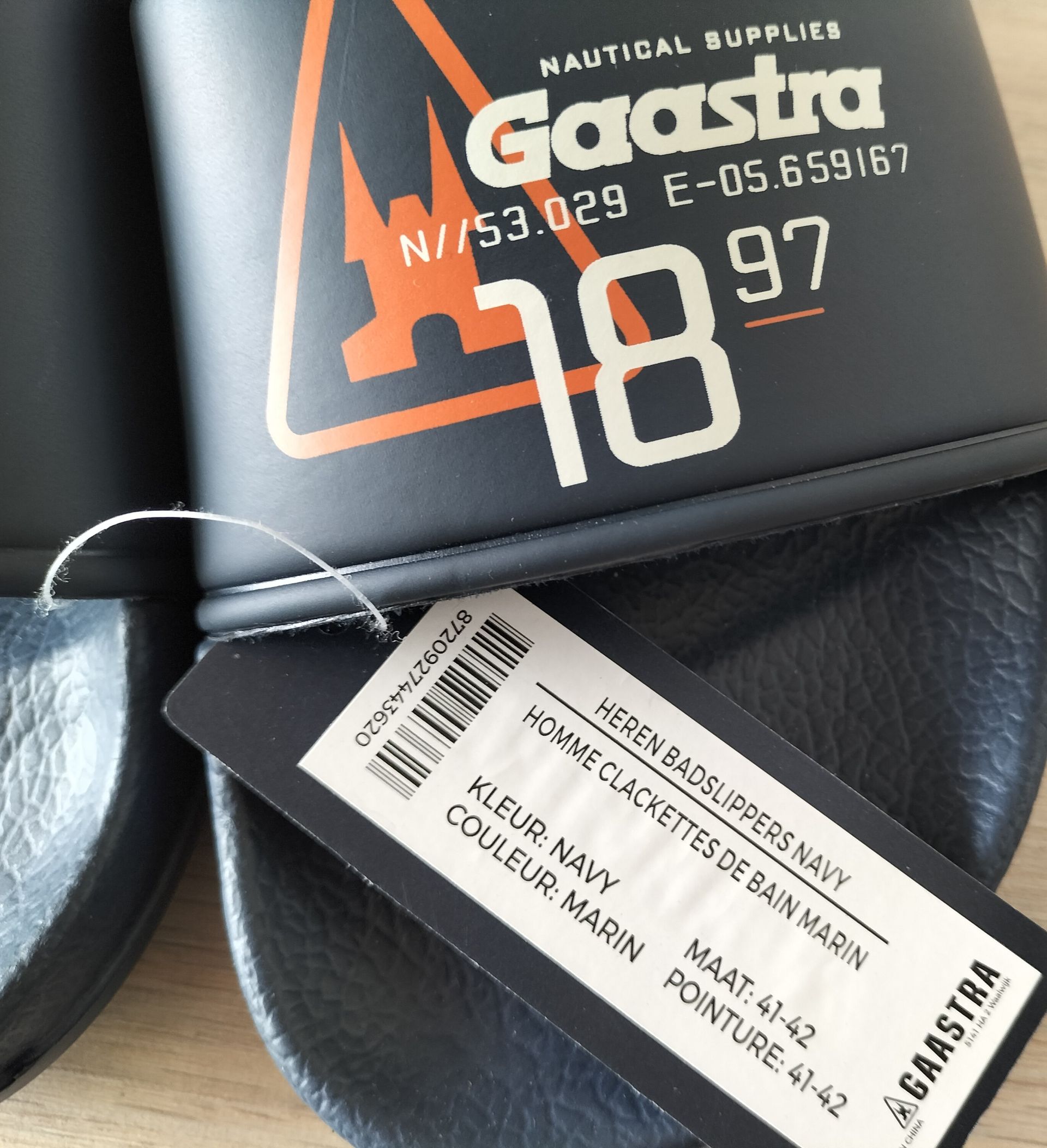 Gaastra heren badslippers navy