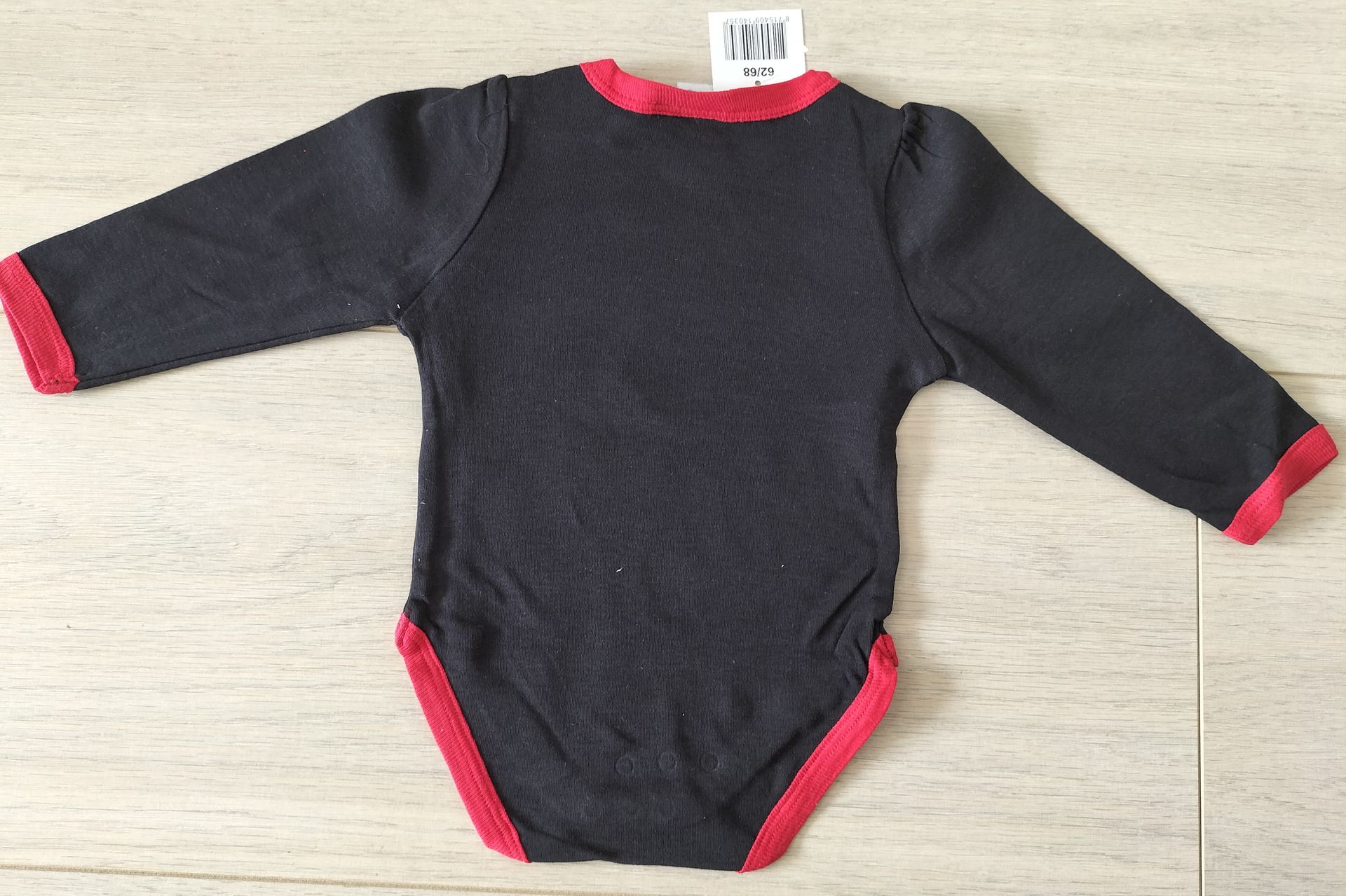 Disney Minnie Mouse romper zwart/rood/wit maat 62-68