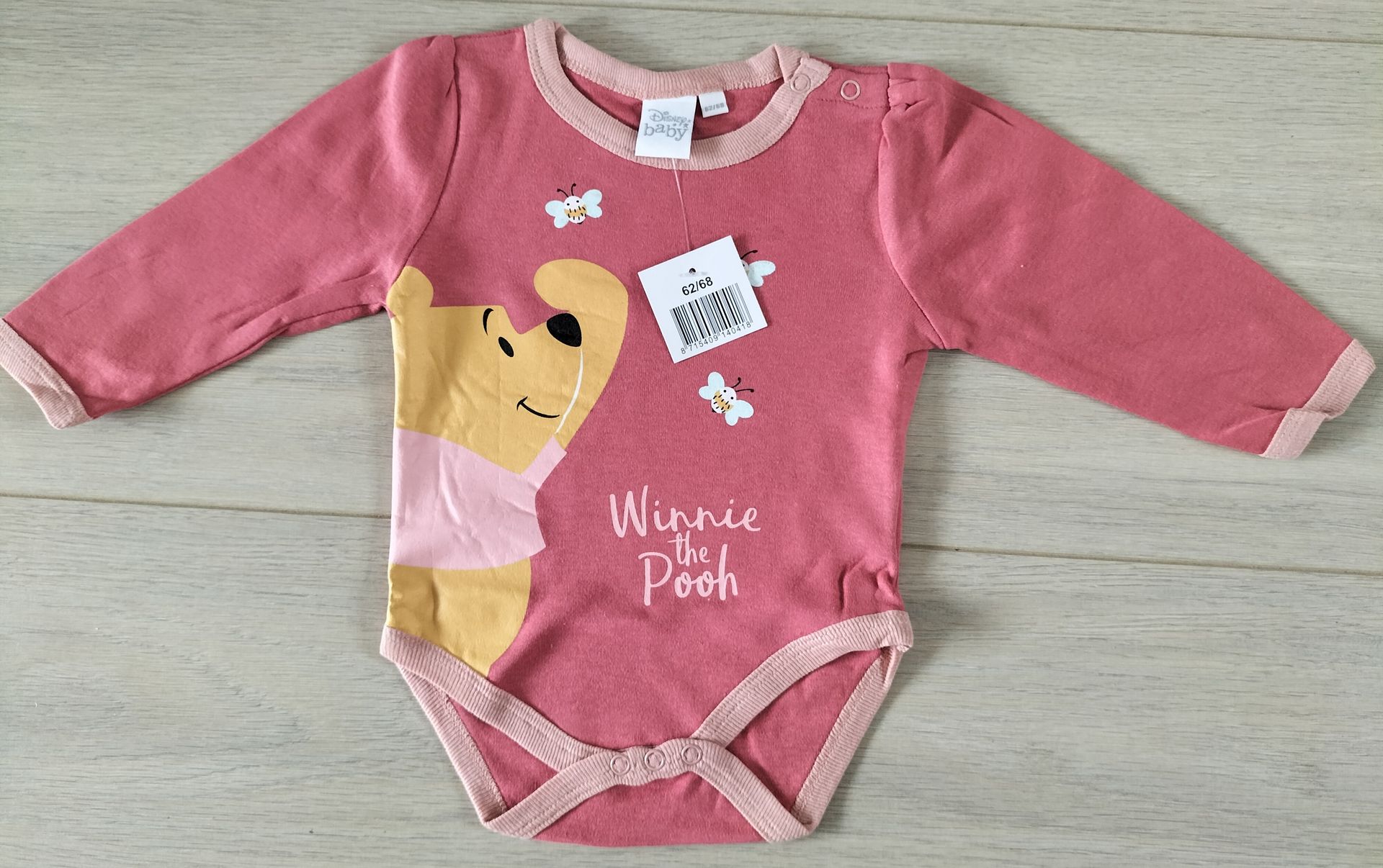 Disney Winnie the Pooh romper donkeroze maat 62-68