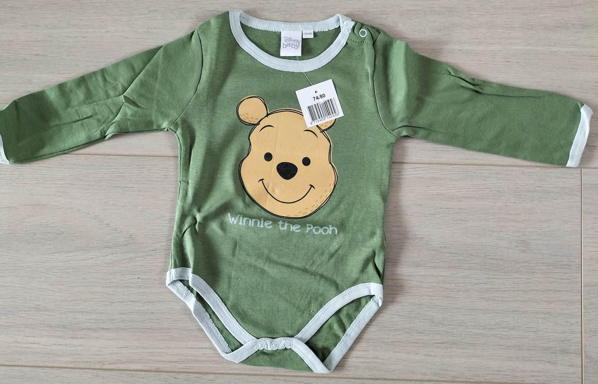 Disney Winnie the Pooh romper groen maat  74-80