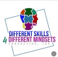 A logo for the different skills 4 different mindsets foundation