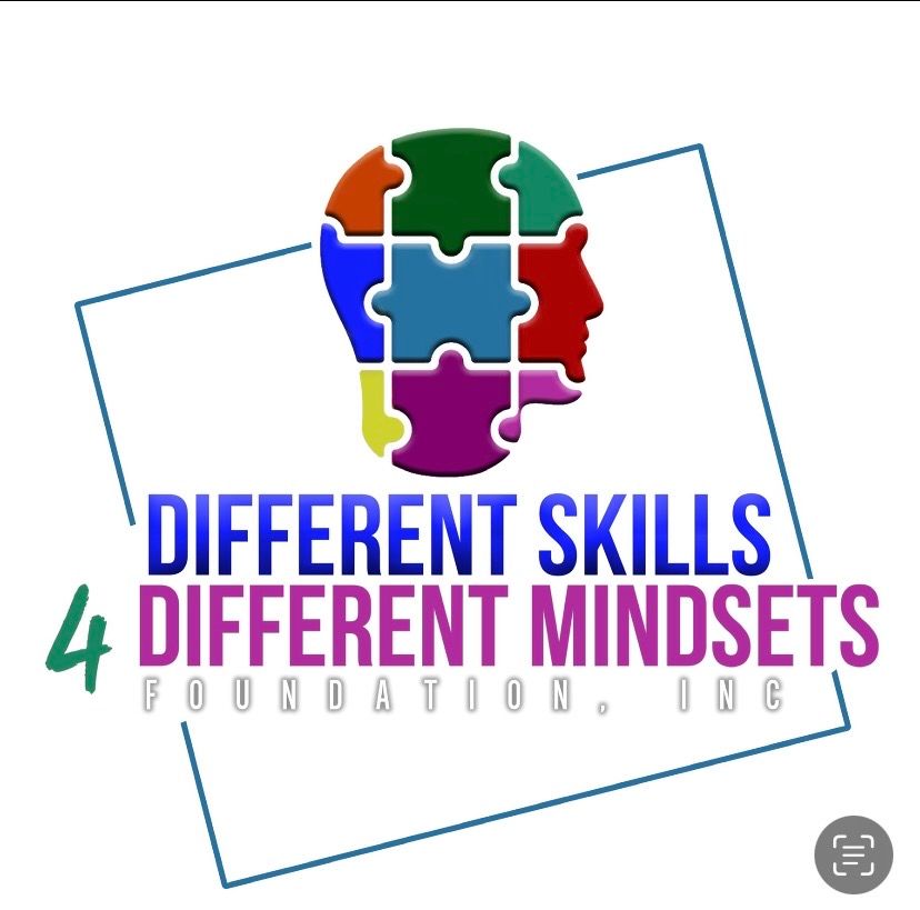 A logo for the different skills 4 different mindsets foundation