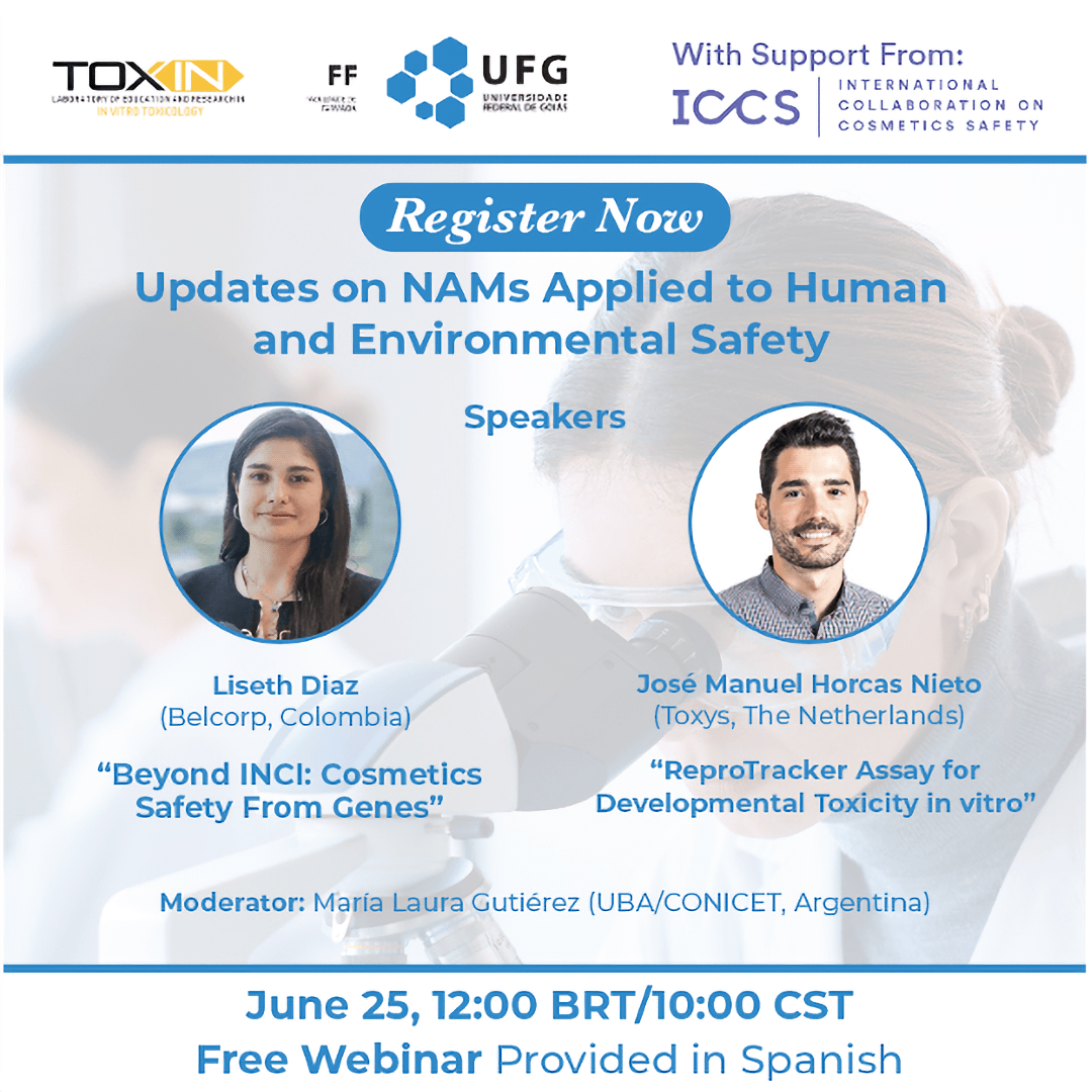Register now for webinar 7 of Updates on New Approach Methodologies (NAMs) Applied to Human and Environmental Safety