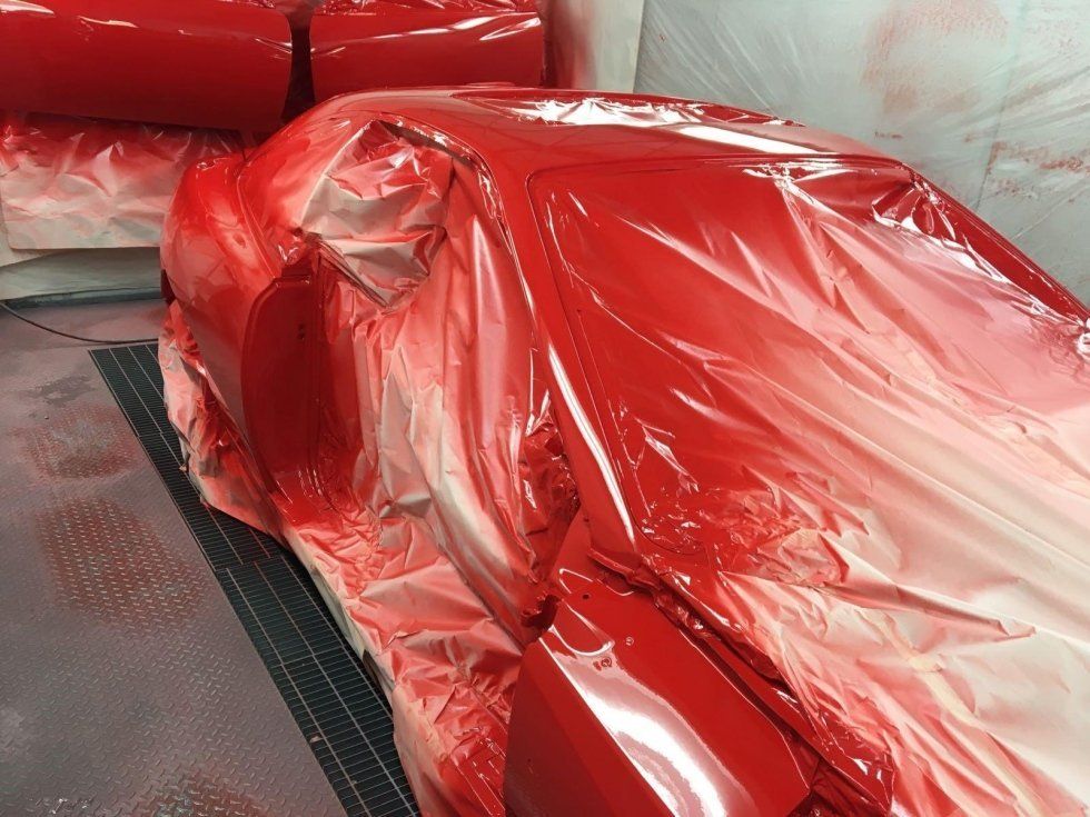 copertura della fiat coupe per la verniciatura