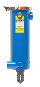 A Blue Cylinder With a Yellow Label — Warren, MI — Central Air Compressor A Blue Cylinder With a Yellow Label — Warren, MI — Central Air Compressor