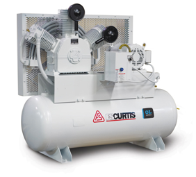 A elgi air compressor is shown on a white background