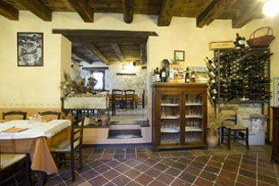 sala pranzo all'agriturismo