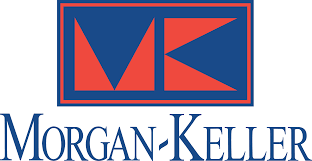Morgan-Keller logo: red and blue geometric initials inside blue rectangle, with company name below.