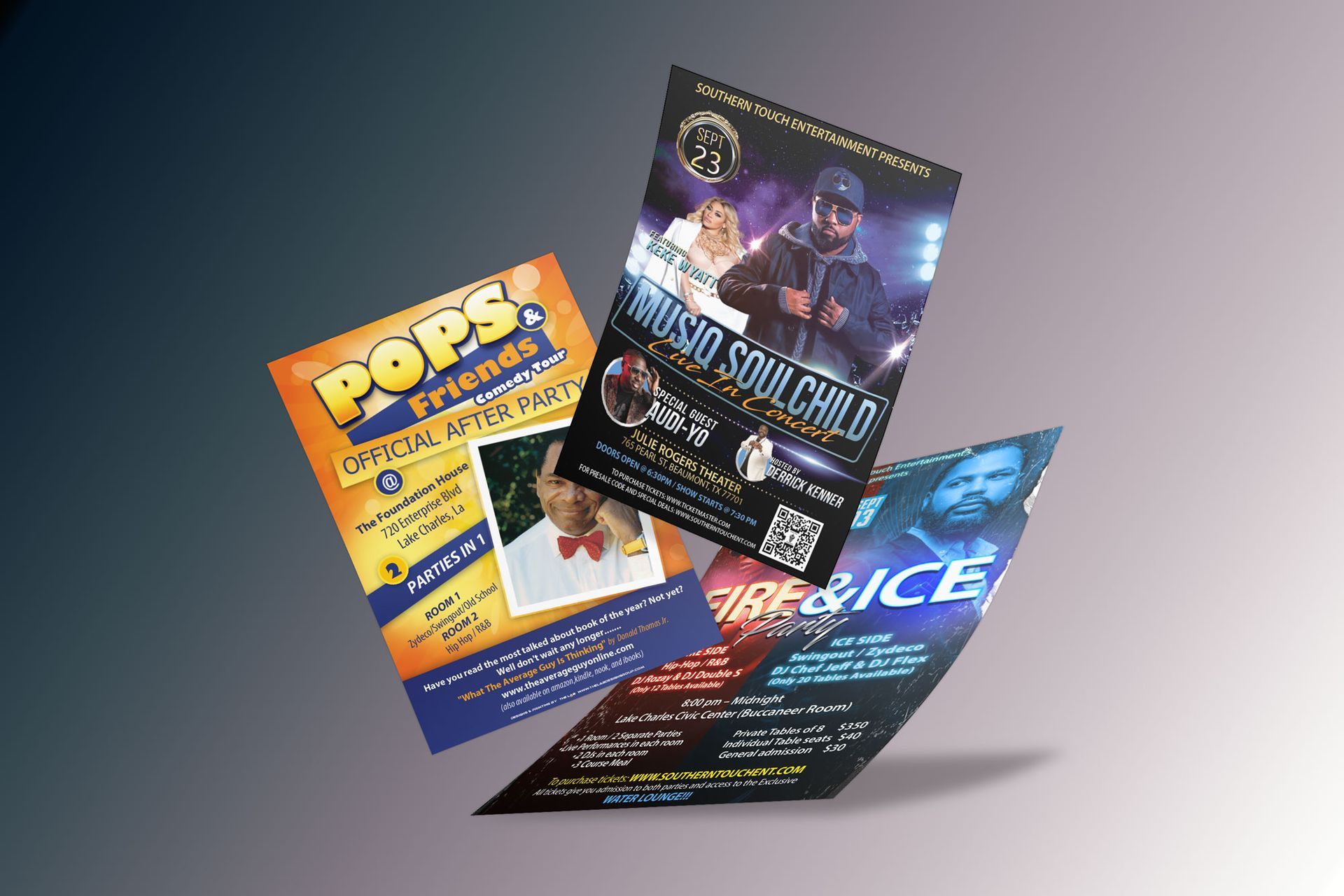 Southern Touch Entertainment Flyers