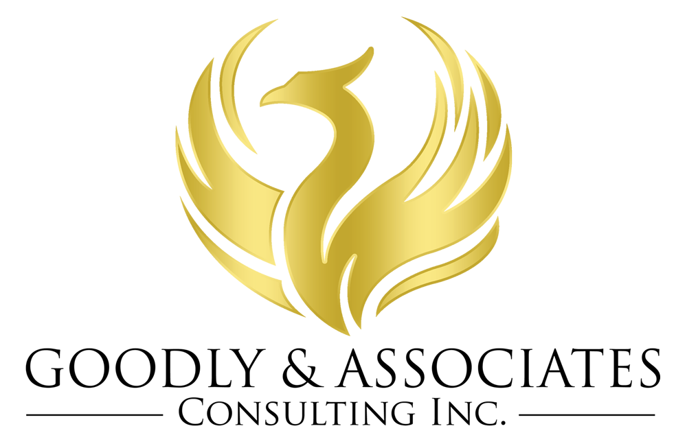 The logo for goodly & associates consulting inc. has a phoenix on it.