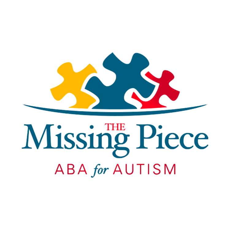 A logo for the missing piece aba for autism