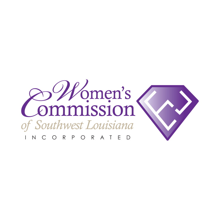 The logo for the women 's commission of southwest louisiana
