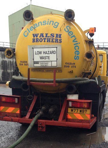 Walsh Brothers cleansing services tanker