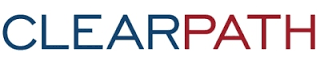 ClearPath logo with blue and red text on a white background