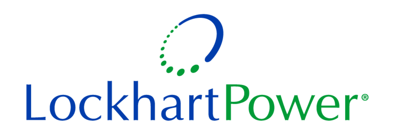 Lockhart Power logo with blue and green circular icon above the company name