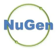 NuGen logo with blue text inside a green circular ring