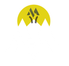 A yellow lightbulb with a M mountain in the middle