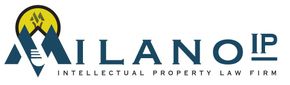 A logo for milano ip intellectual property law firm