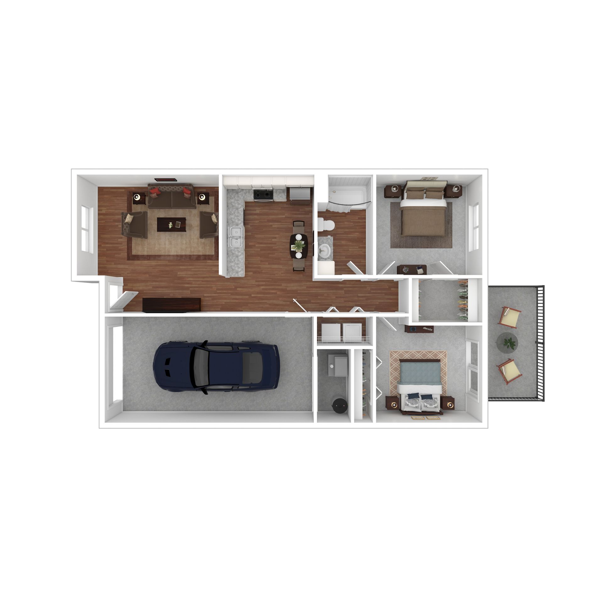 staged floor plan