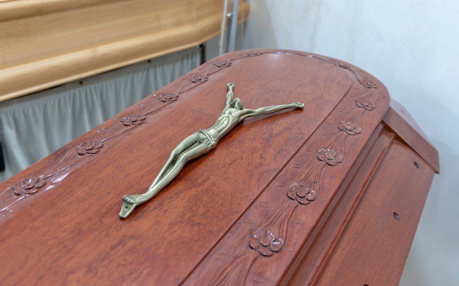 Cofano funebre con Gesù