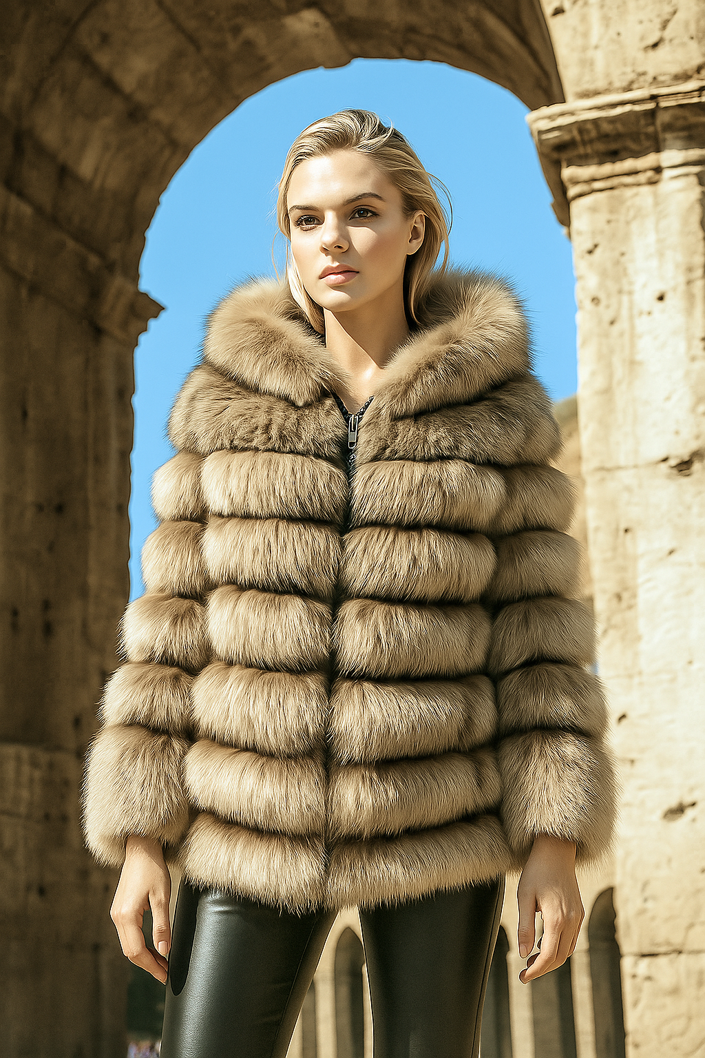 Giacca di volpe zibellino