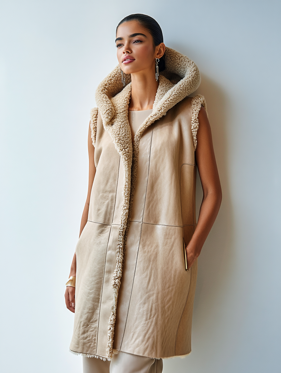 Gilet Montone Crema