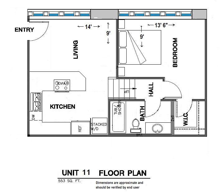 The Old Chapel Apartments floorplan