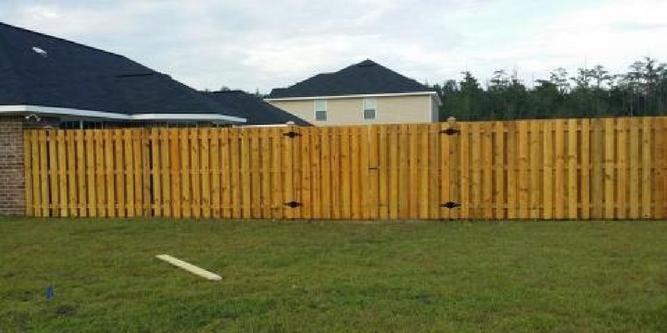 Wooden Privacy Fence Installation — Hinesville, GA — Hinesville Fence EBG LLC