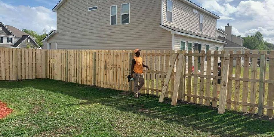 House with Wooden Fence — Hinesville, GA — Hinesville Fence EBG LLC