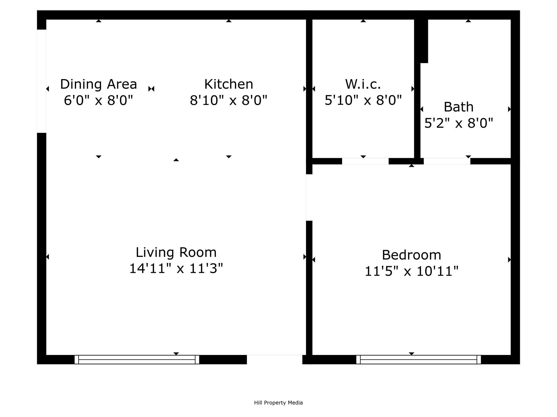 A black and white floor plan of a house