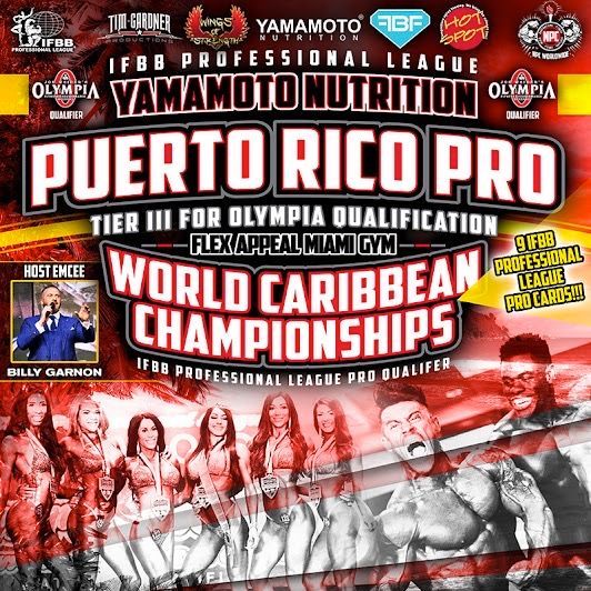 A poster for the puerto rico pro world caribbean championships