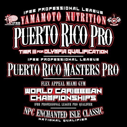 Puerto rico masters pro flex appeal miami gym world caribbean championships npc enchanted isle classic national qualifier