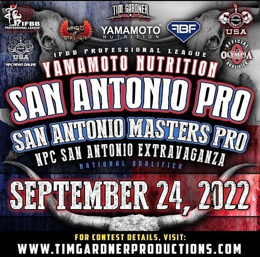 A poster for the yamamoto nutrition san antonio pro