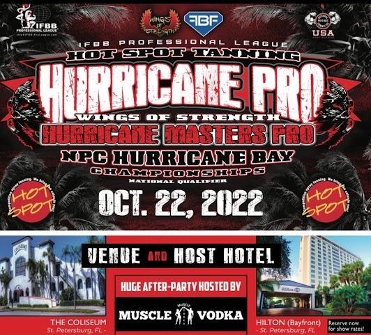 A poster for a hurricane pro event on oct 22 2022