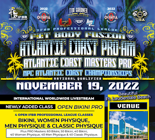A poster for the atlantic coast masters pro championships on november 19 , 2022.