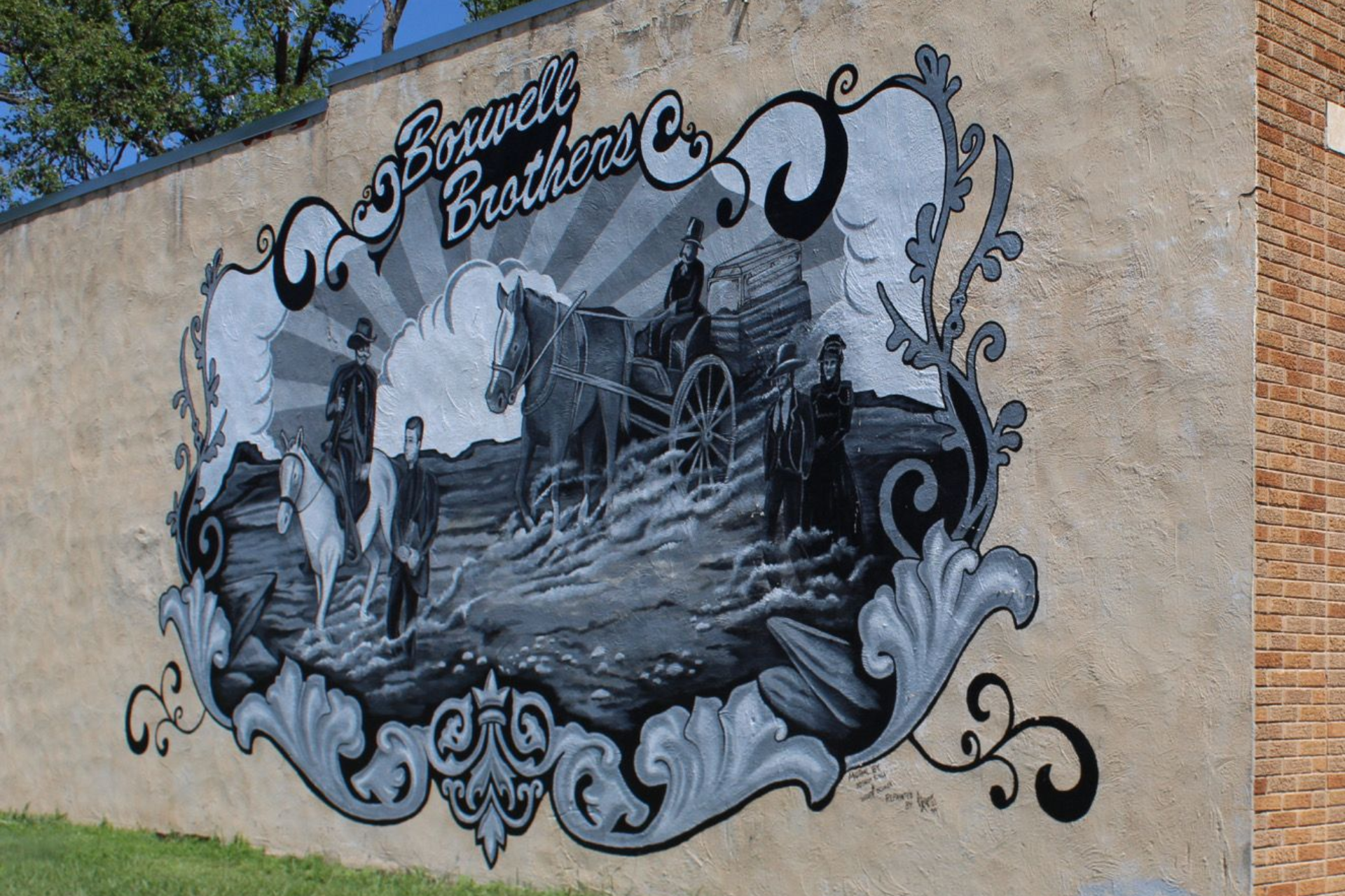 Boxwell Brothers funeral home location in Vega, Texas