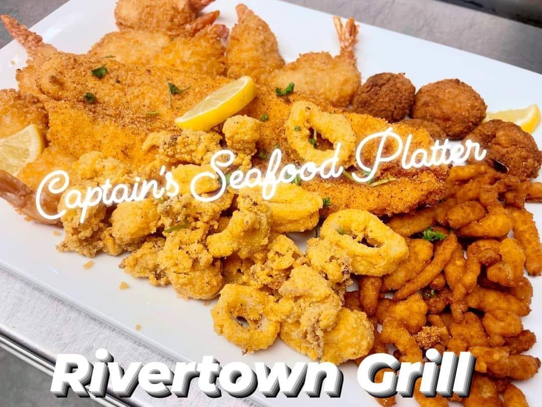 A captain 's seafood platter from rivertown grill