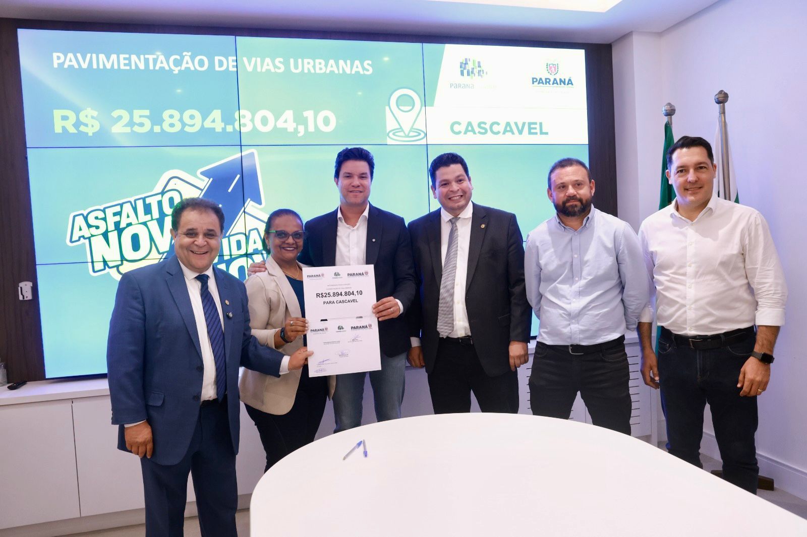 Autoridades anunciam investimento de R$ 25 milhões nas marginais da BR-277 em Cascavel