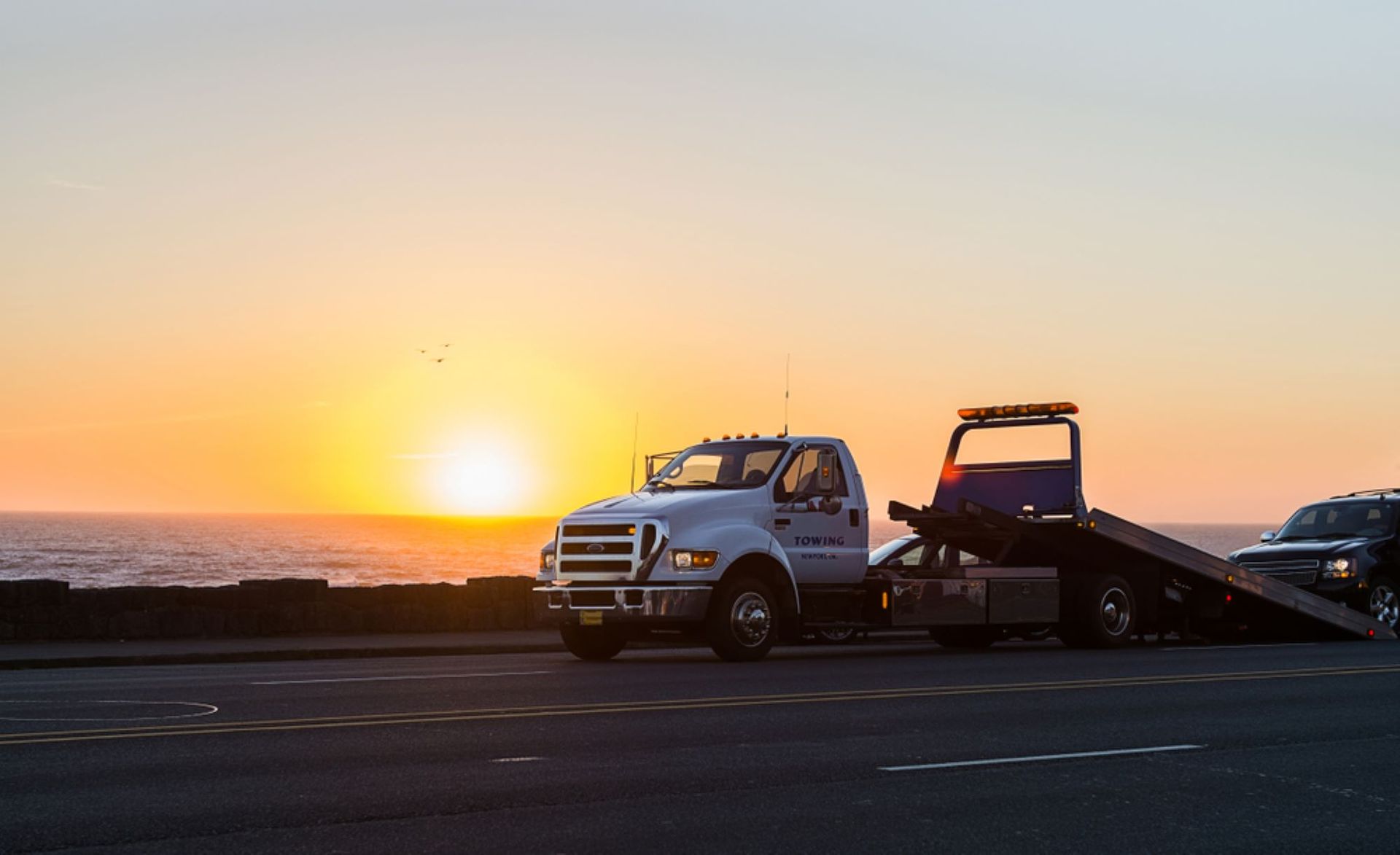 A Tow Truck on Coastal Road — A1 Towing in Blue Haven, NSW