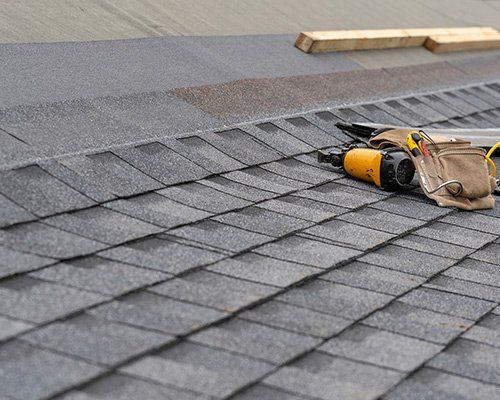 Shingle on top of the new roof — Raymore, MO — Meissen & Sons Roofing