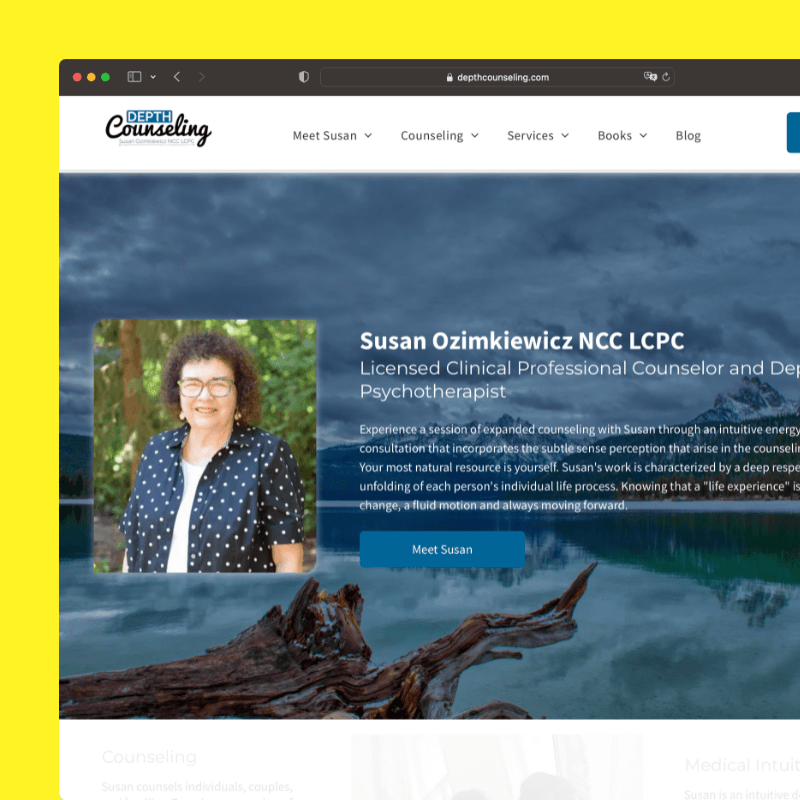 Depth Counseling, by Susan Ozimkiewicz NCC LCPC, is a Licensed Clinical Professional Counselor and Depth Psychotherapist