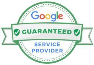 A picture of the google guaranteed sticker.