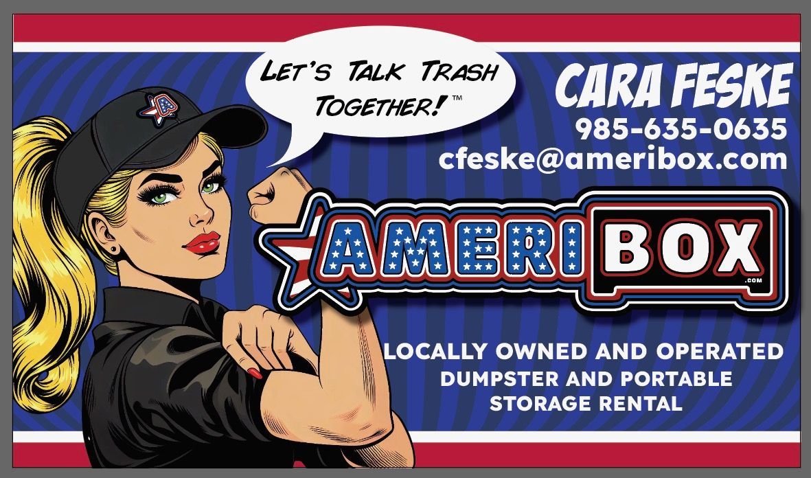 A picture of an ad promoting Ameribox with the information on it.