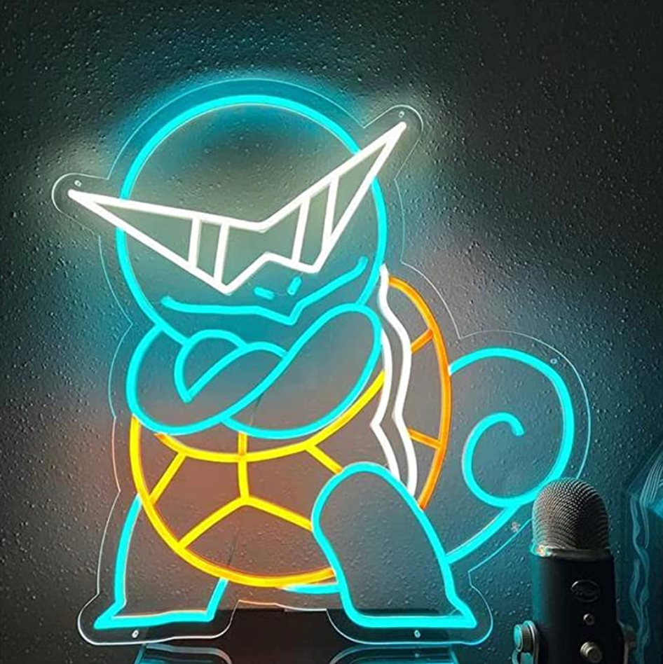 Squirtle Neon Sign