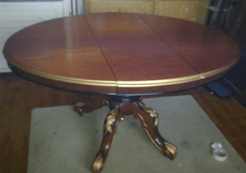 Restored dining table