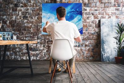 artist at work