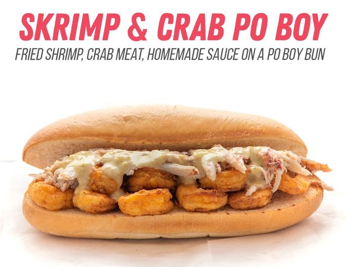 Shrimp Shack Skrimp & crab po boy