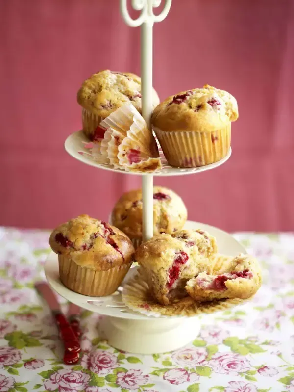 Peach and Raspberry Gluten Free and Dairy Free Muffins