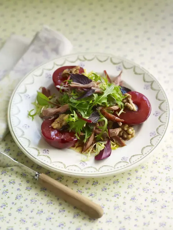 Duck and Spiced Plum Autumn Salad