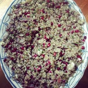 Lebanese Radish and Pomegranate Quinoa